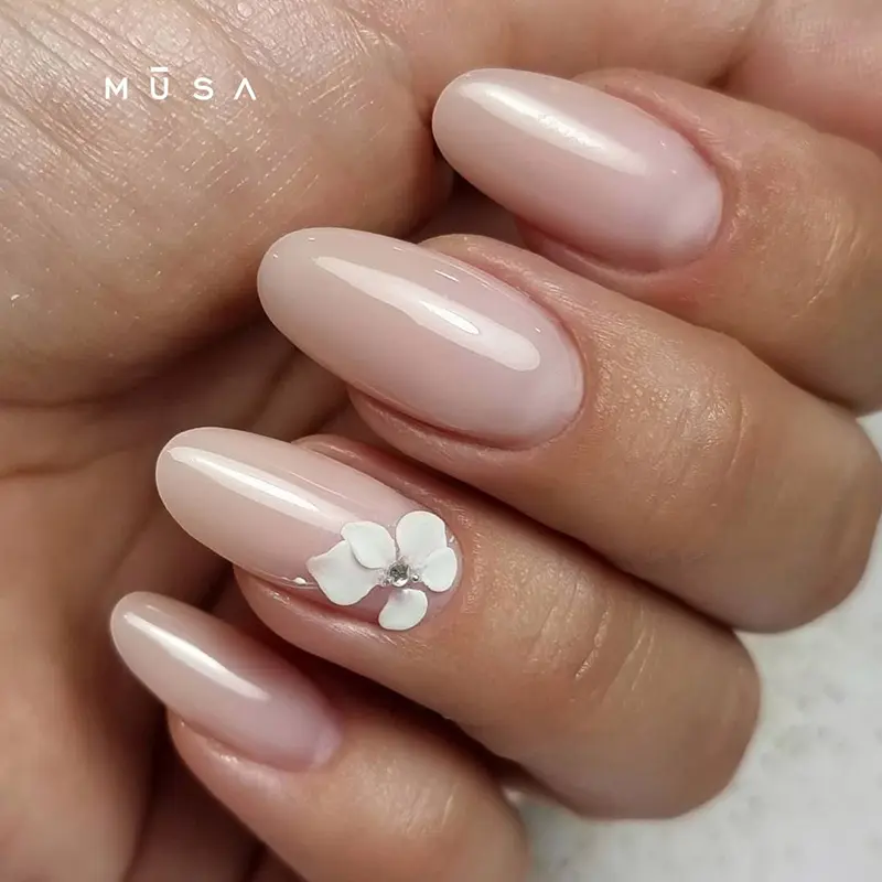 unghie con fiori semplici - Come mettere le decorazioni sulle unghie